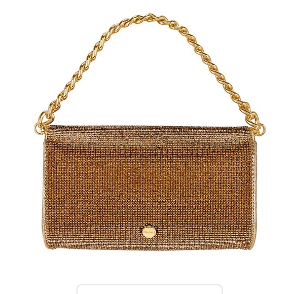 olga berg Nico Crystal Clutch in Gold - Picture 9 of 11